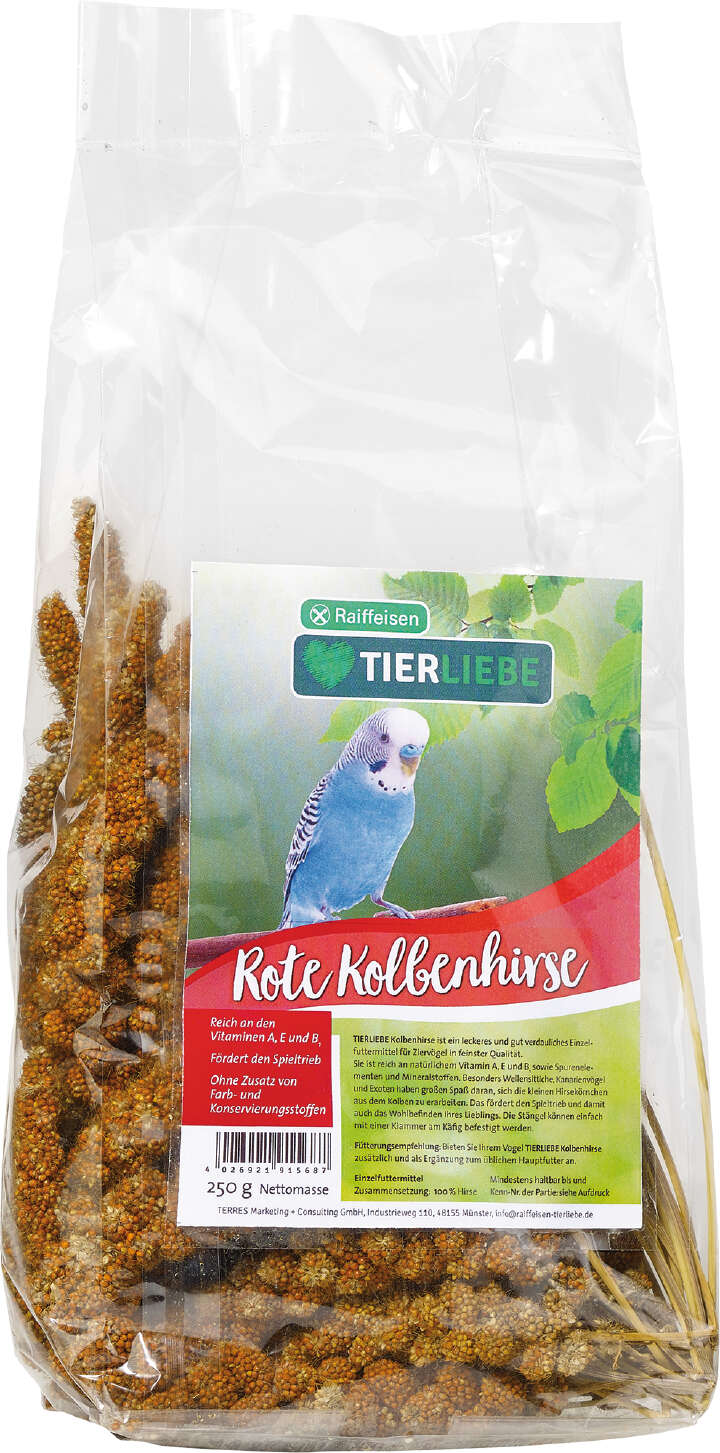 TIERLIEBE Kolbenhirse rot